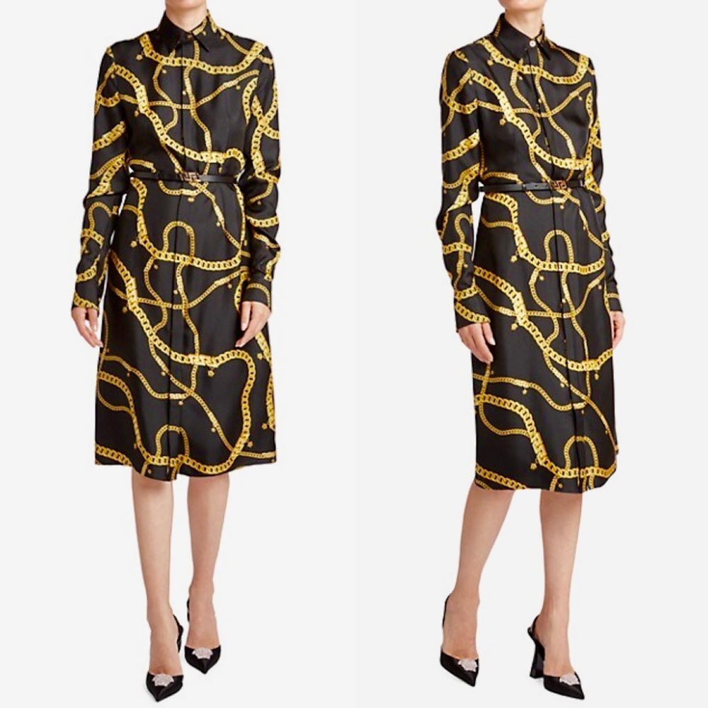 Versace SS22 Greca Print Dress IT40 - Picture 4 of 8